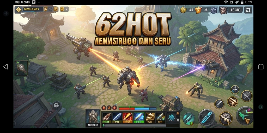 Tampilan gameplay 62HOT yang seru dan menantang.