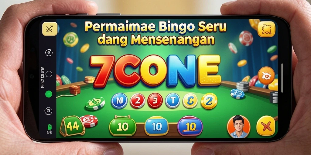 Screenshot gameplay 7CONE menampilkan sesi Bingo yang seru.