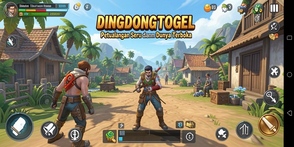 Tampilan gameplay dari DINGDONGTOGEL yang menakjubkan dan luas.