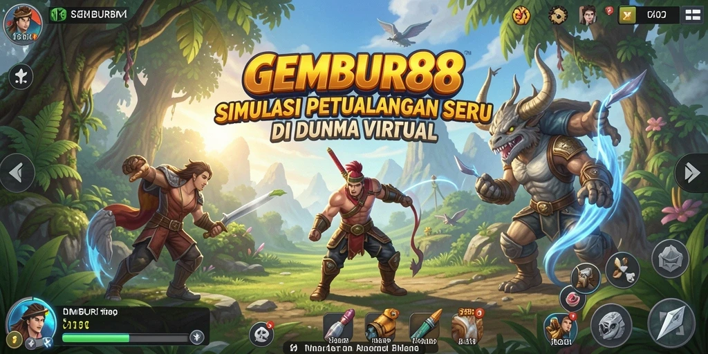Tampilan gameplay seru di dunia <strong>GEMBUR88</strong> yang memukau dan interaktif.