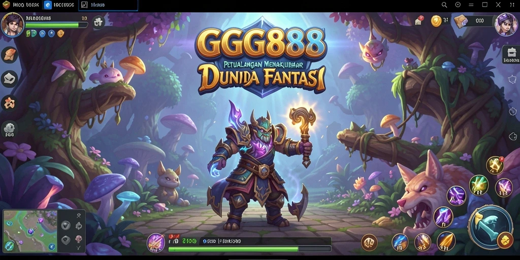 Screenshot utama GGG888 yang menampilkan gameplay seru di dunia petualangan.