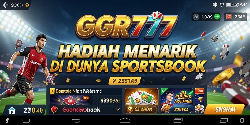 Tampilan antarmuka intuitif aplikasi GGR7777 untuk taruhan olahraga.