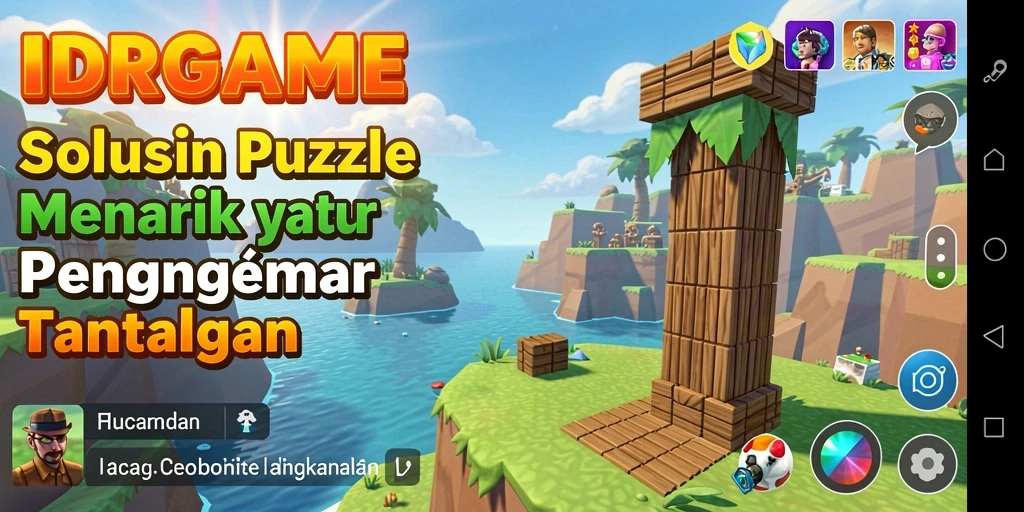 Tampilan gameplay Puzzle yang menantang dan menarik di IDRGAME.