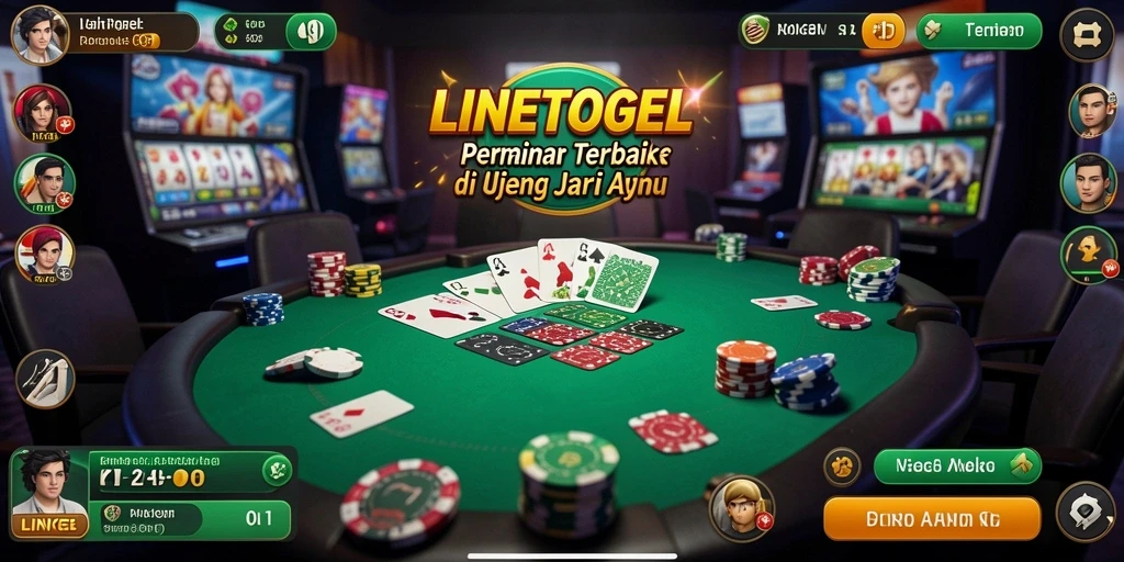 Tampilan gameplay Poker yang mendebarkan dan menyenangkan di LINETOGEL.
