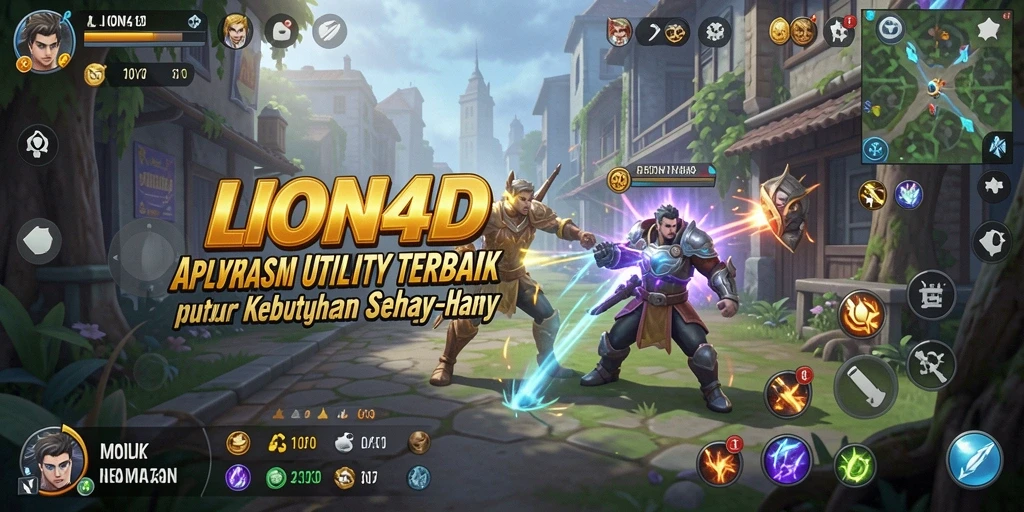 Screenshot utama LION4D dengan fitur Utility yang menarik.