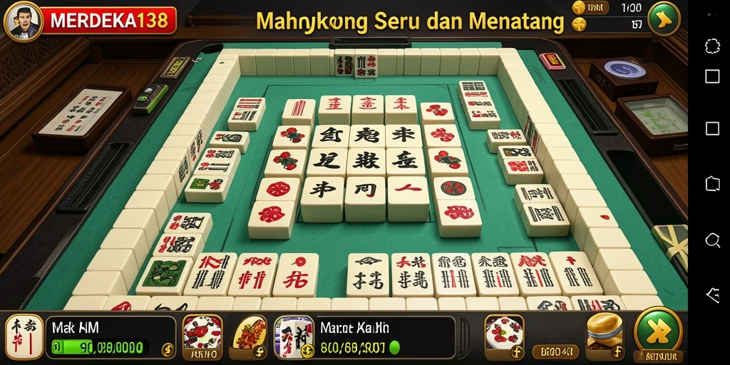 Gameplay seru dan menantang dari MERDEKA138 Mahjong.