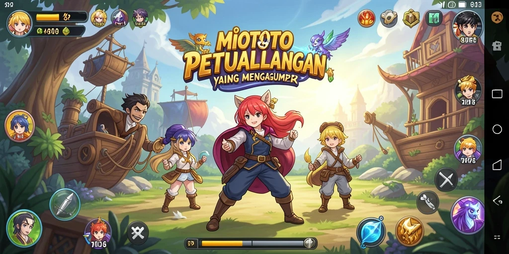 Screenshot MIOTOTO menampilkan aksi seru di dunia anime.