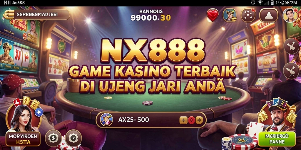 Tampilan permainan Kasino yang seru di NX888.