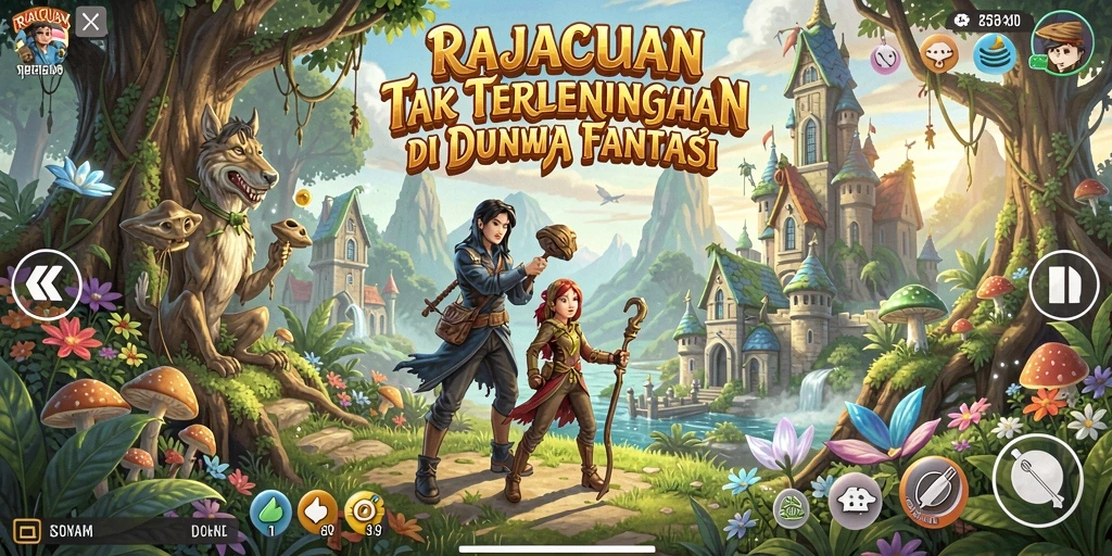 Tangkapan layar RAJACUAN dengan adegan gameplay yang mendebarkan.