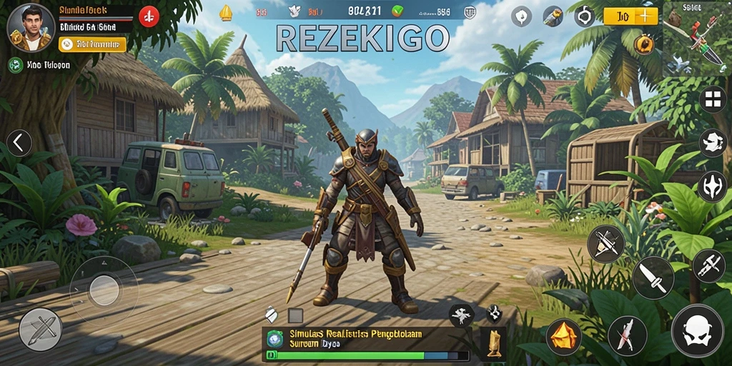 Tampilan gameplay seru dalam REZEKIGO dengan elemen strategi yang menarik.