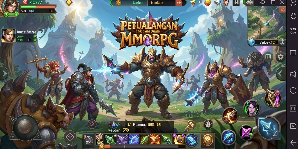 Tampilan gameplay RICIS77 yang memukau dan seru.