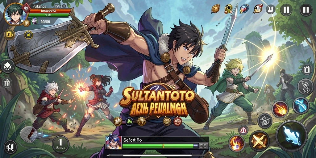 Screenshot utama SULTANTOTO menampilkan aksi gameplay Anime yang seru.